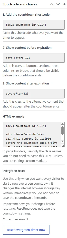 Plugin shortcode and classes